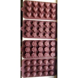 1pc 50 Grid Chocolate Mold Gummy Bear Chocolate Candy Fondant Ice Molds Tray