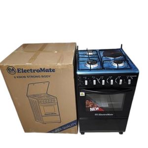 ElectroMate Free Standing Cooker 3 Gas+1 Electric Hotplate with Upgraded Electric Oven