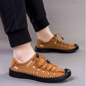 Men's Sandals Low Top Sports Casual Shoes Breathable Brown-EU 41