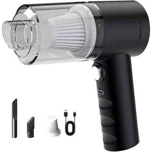 Rechargable 2in1 Vacuum Cleaner, 2-in-1 Wireless Car Vacuum Cleaner & Air Duster - Portable Handheld USB Rechargable, Portable Car Vacuum Cleaner, Mini Handheld Car Hoover, Cordless Car Duster Vacuum