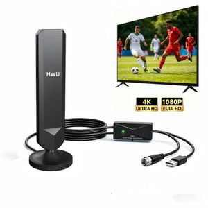 Strong Signal 4K HD Digital TV Antenna Indoor Installation Free High Gain Receive