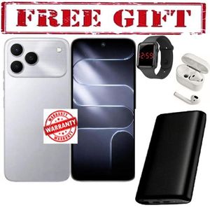 Tecno SPARK 50 4G 128GB ROM+ 8GB RAM 6.78" SCREEN 120Hz Refresh Rate 6300 mAh Battery 50MP  COMES WITH FREE    LED WATCH , POWERBANK AND AIRPODS FOR YOU  silver