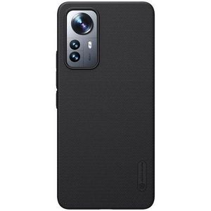 Nilkin Case For Xiaomi Mi 12 Lite 5G (6.55" Inch) Super Frosted Hard Back Dotted Grip Cover PC Black