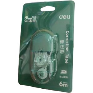 Deli 5mm X 6 Metres Correction Tape Green