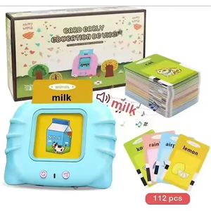 Talking Flash Cards Learning Toys Educational E-Device for 2-5 Year Old Kids,