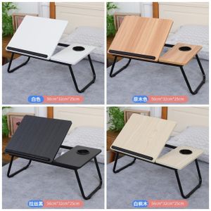 Adjustable Tilting Laptop Folding Table Stand Desk Bed Table with Foldable Legs