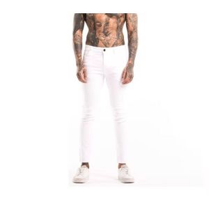 Men white slim fit denim jeans
