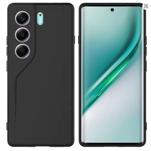 Tecno Camon 40 Black Silicone Premium and Heavy Protection Phone Case/ Cover