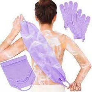 Exfoliating Back Cloth + Exfoliating Gloves
