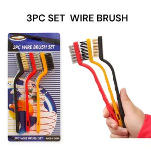 3-Piece Mini Wire Brush Cleaning Tool Kit