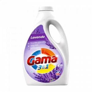 Gama Laundry Liquid Lavender 3L  66 Washes  Cold Water Effective  Intense Freshness