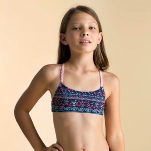 GIRLS' SWIMSUIT CROP TOP 100