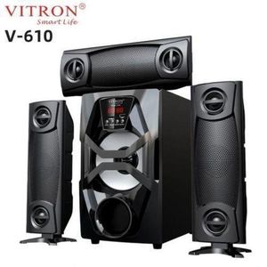 Vitron V610 3.1-channel  X-Bass Home Theatre System, 10,000W (PMPO), AC/DC Input , with Bluetooth, USB, SD card, AUX, and FM tuner support, Remote control