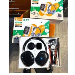 D-P9 Series 10 smartwatch, smartwatch combo with wireless charger, budget smartwatch with Bluetooth call, fitness smartwatch 2025, mini speaker smartwatch set.