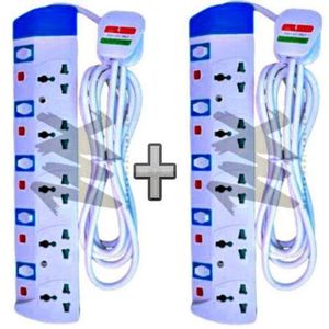 RELIABLE EXTENTION // TWO 5 Socket Power Extension For Kitchen And Household Use