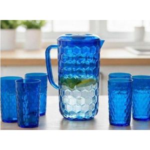 Star DIAMOND JUG & TUMBLER PLASTIC SET – 7PCS