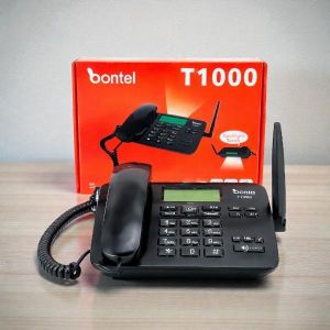 Bontel  T1000 GSM Fixed Landline GSM Transmission Dual Tone Multi Frequency Desktop Phone 