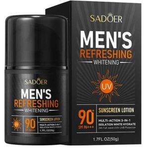 SADOER Men's Refreshing Whitening sunscreen Non-greasy sunscree 50gn
