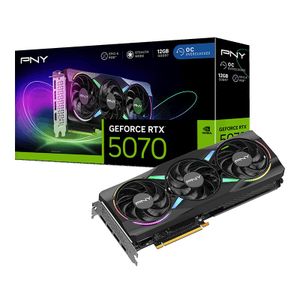 Pny GeForce RTX 5070 ARGB EPIC-X RGB OC Triple Fan 12GB GDDR7 Graphics Card (Recommended Power Supply: 650W)