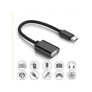 Otg Connect Kit  Durable Micro USB & Type-C OTG Cable Adapter, Black
