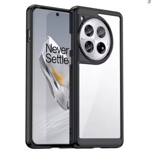 OnePlus One Plus 13R (1+13R) Transparent, Clear And Colorless With Black Edges Unique Luxury High Protection Comfortable Grip Phone Case/ Cover