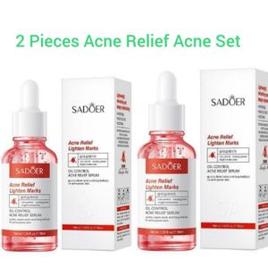SADOER Nourishing 2 PIECES Salicylic Acid Serum for Face: Acne & Blackhead Remover, Pore Reducer for Oily & Acne Prone Skin, Gently Exfoliating Facial Serum for Blemish-Prone Skin Acne Relief Oil Control Acne Relief Serum Salicylic Acid Serum