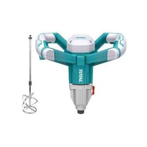 TOTAL 1400W Heavy duty Mixer/Mixing Paddle For Paint, Plaster, Cement, Concrete and Mortar with M14 Stirring Tool Mount - GREEN