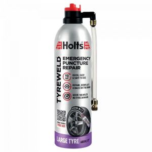 Holts Tyreweld Emergency Puncture Repair 500ml  Instant Tyre Sealant & Inflator  No Tools Required