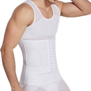 Mens Slimming Body Shaper Gynecomastia Compression Shirts Tummy