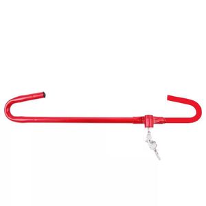 Best Performance Long Term Reliability Anti Theft Lock for Daily Vehicle Safety Universal All Vehicles Anti-Theft Security Car Steering Wheel Lock Brake Clutch Lock Retractable Locking Hook Device with 3 Keys