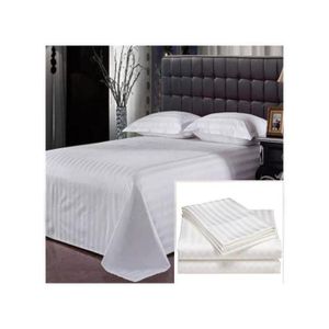 Stripped Bedsheets Set: 2 bedsheets + 2 pillow case
