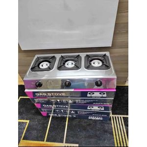  3 Burner Table Top Gas Cooker – Stainless Steel, Durable & Efficient