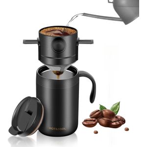 16oz Camping Coffee Maker Pour Over Coffee Maker Set, Camp Pour Over Set, Portable Coffee Kit for Travel, Camping, Offices