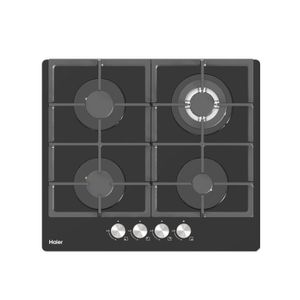 Haier  4-Burner Built-In Cooker HOB-S460FBT – Premium Black Tempered Glass Gas Hob 