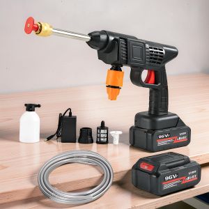 Top Quality Carpet Cleaning Tool 96V Cordless Car Washer Car Washing High Pressure Washer Gun 