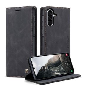 Samsung Galaxy S24 Caseme Premium Luxury PU Leather Magnetic Flip Wallet Case Cover with Card Slots, Shockproof TPU Inner Shell & Full Body Protection