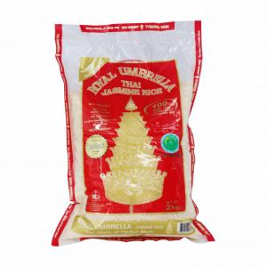 Royal Umbrella  Thai Hom Mali Rice 5kg – Premium Fragrant Jasmine Rice, Long Grain, Naturally Aromatic, Soft & Fluffy – Thai Hom Mali Certified