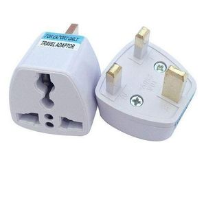2pcs UK Travel Charger Adapter – Universal 3-Pin Plug Converter for Laptops & Phones