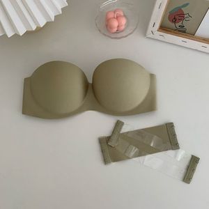 Strapless Bra Invisible Push Up Bras Underwear Seamless Solid
