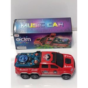 Red EDM Musical Pickup Car Battery Operated Toy Cars Birthday Graduation Gift