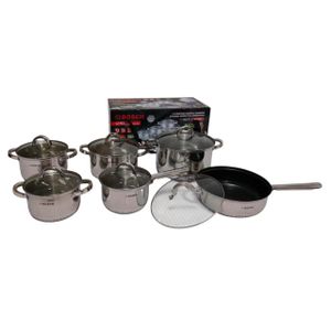 Bosch Heavy Duty 12pcs Stainless Steel Heavy Nonstick Cookware Set