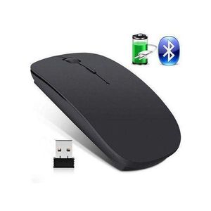 Wireless  Bluetooth Dual Mode Rechargeable Mouse Black