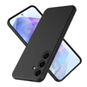 Samsung Galaxy A55 Original Premium Soft Matte Silicone Case Cover-Black