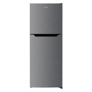 Mika Fridge, 2 Door Top Mount Freezer No Frost, 197L, Inox Line Brush