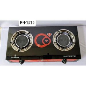Rashnik Two Burner Infrared Glass Gas Cooker
