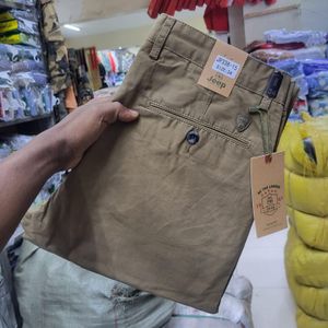 Classic High Quality Hard Khaki Men Trousers 