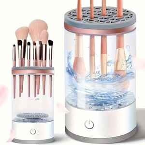 Multi-purpose electric makeup brush cleaner - Makeup brush drying rack