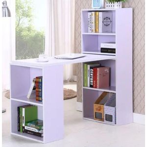 Generation Third WHITE WOODEN L SHAPE COMPUTER OFFICE DESK