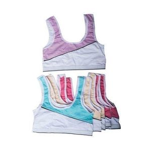 6PCs Pure Cotton Teenage Adolescent Girls Bra Top Bralletes