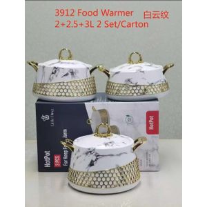 Premium Food Warmers – Luxury Stainless Steel Hotpots (Set of 3pcs)